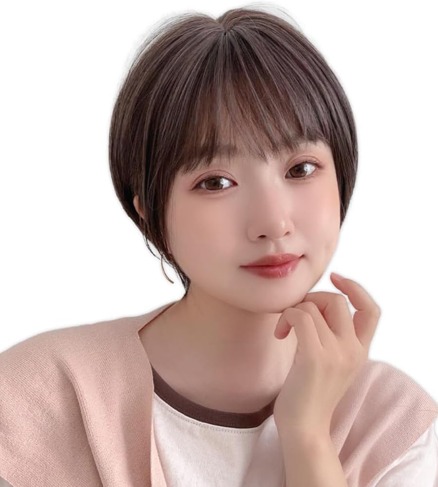 Amazon.co.jp: [ブライトララ] ウィッグ ショート フルウィッグ